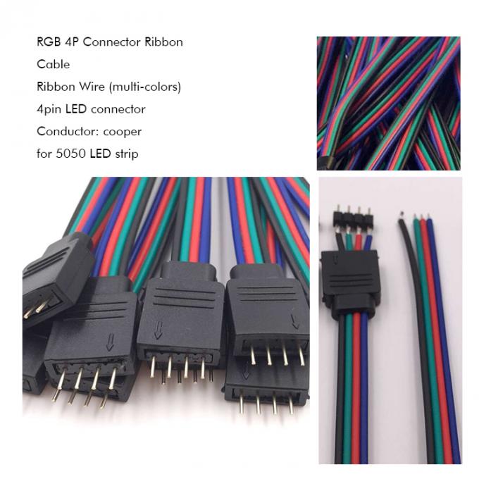 Cavo a nastro per strisce LED RGB a 4 pin con connettore 5050 1