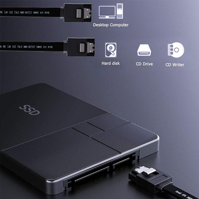 Alta velocità 6Gbps Data Rate Cable di alimentazione Sata per disco rigido HDD SSD 7