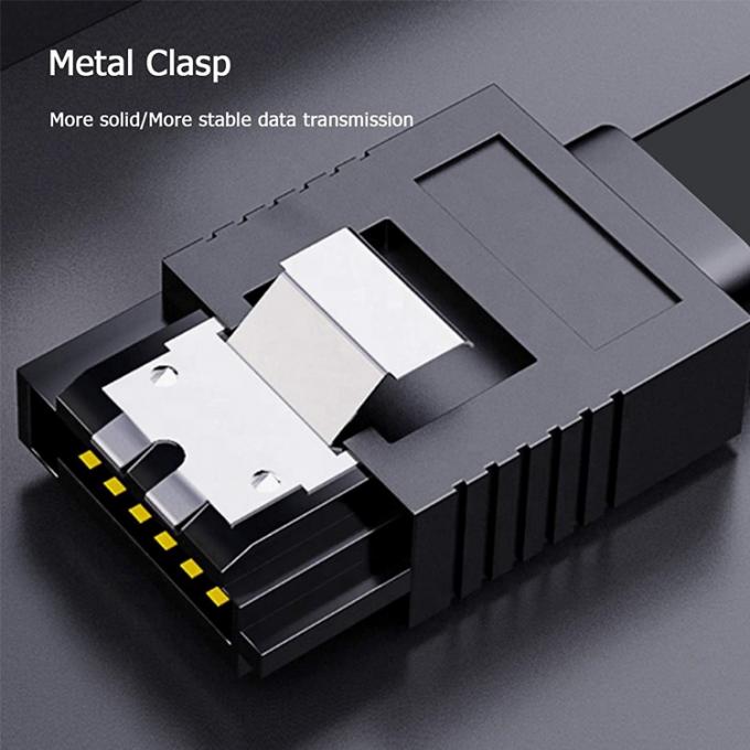 Alta velocità 6Gbps Data Rate Cable di alimentazione Sata per disco rigido HDD SSD 4