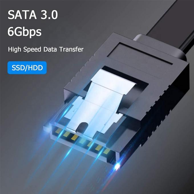 Alta velocità 6Gbps Data Rate Cable di alimentazione Sata per disco rigido HDD SSD 5