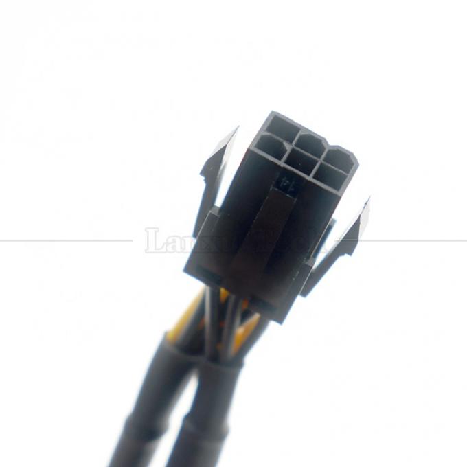 Sleeved 18AWG Pure Cooper Y Splitter 6 Pin to Dual 8 Pin 6+2 PCI Express Power Adapter Estensione cavo PCIe per GPU 4