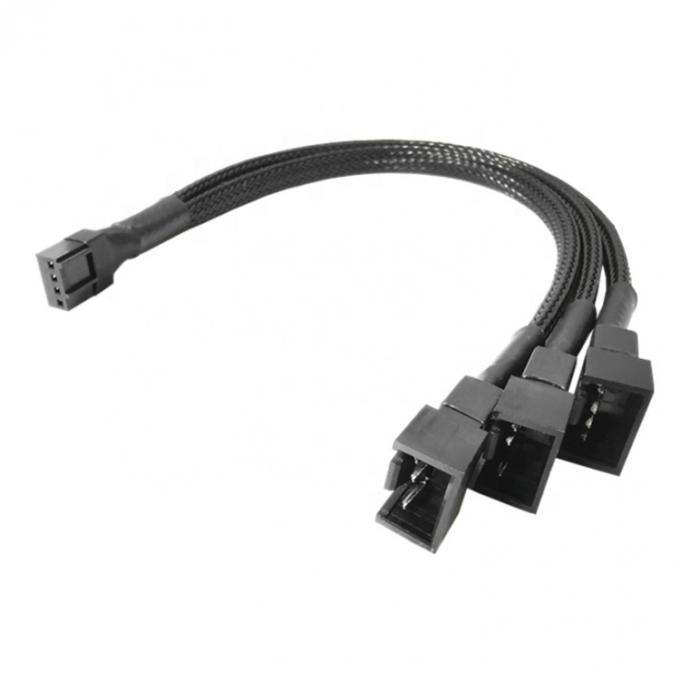 1 a 3 CPU 4 PIN Connector PC Case Controllo della temperatura Ventilatore di raffreddamento Y Splitter Cable di estensione PWM 0