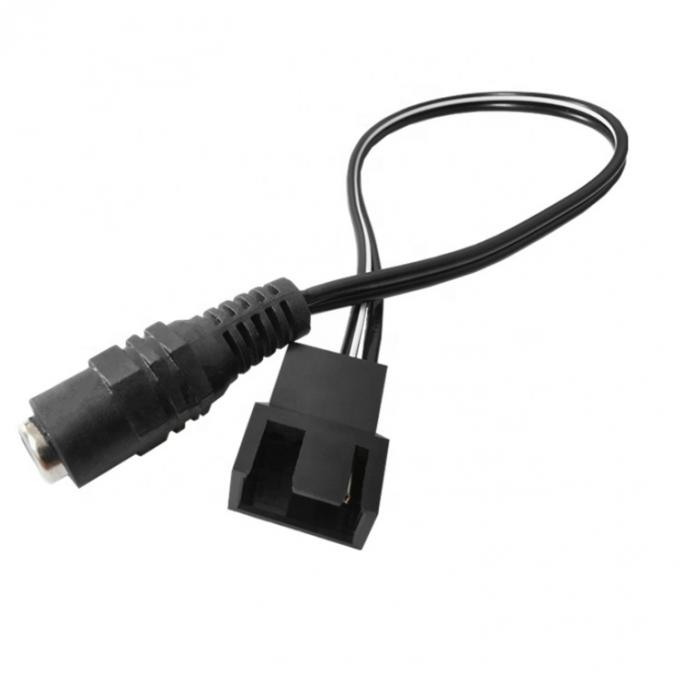 12V Femminile DC Plug to 3 4 Pin PC Case Fan Power PWM Adapter Extension Cable 4