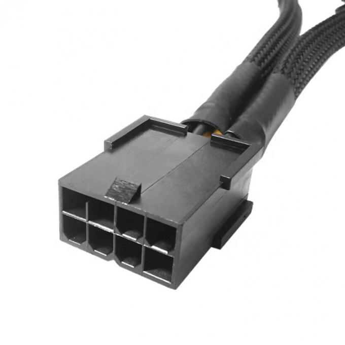 Sleeve tessuto PCIe 8 pin femmina a doppio 8 pin maschio PCI Express Grafica scheda video GPU cavo adattatore di alimentazione 2