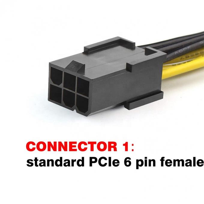 PCI-E 6 pin a 6 pin GPU maschio a femmina ATX scheda grafica video PCIE PCI Express cavo di alimentazione 2