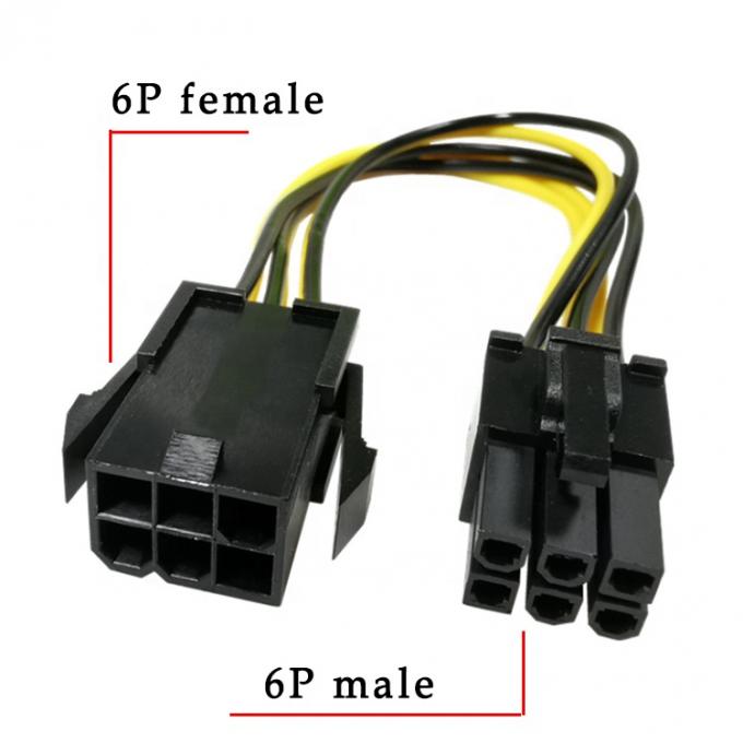 PCI-E 6 pin a 6 pin GPU maschio a femmina ATX scheda grafica video PCIE PCI Express cavo di alimentazione 3