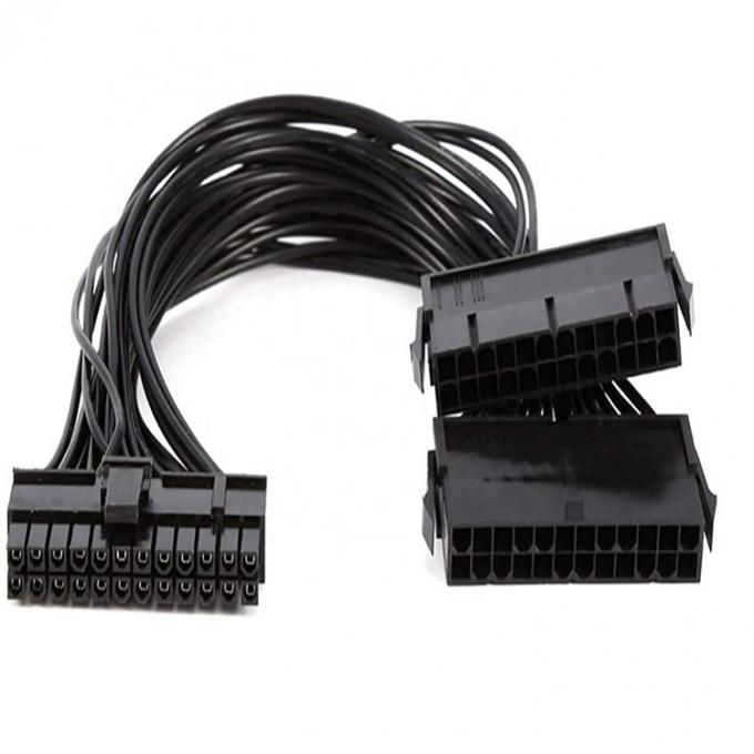 PSU 24 PIN Femmina a doppia 20 4 24 PIN Maschio ATX Mining Motherboard Cable di estensione 1
