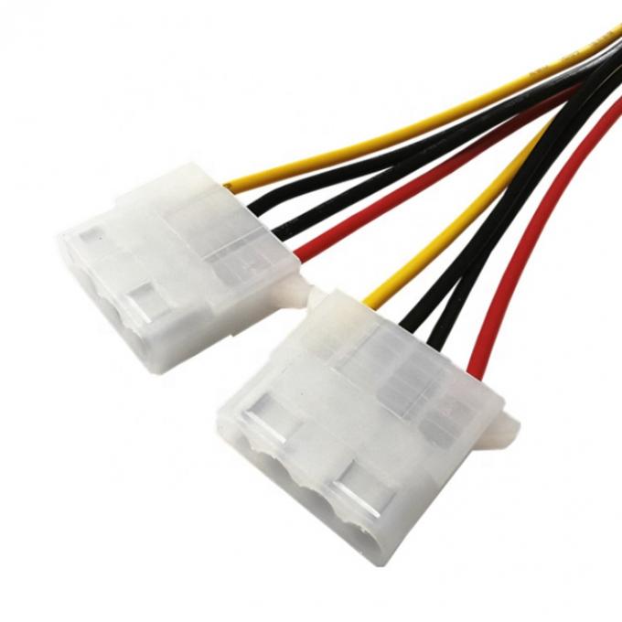 Sata 15 Pin Maschio a Dual Molex 4 Pin Lp4 IDE Femminile Hard Drive Power Y Adapter Converter Cable per HDD SSD 3