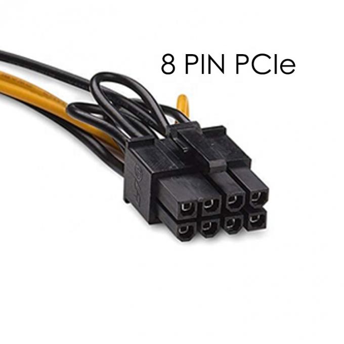Splitter 8 pin PCIe Express maschio a doppio 15 pin Sata Power Adapter ATX Cable 2