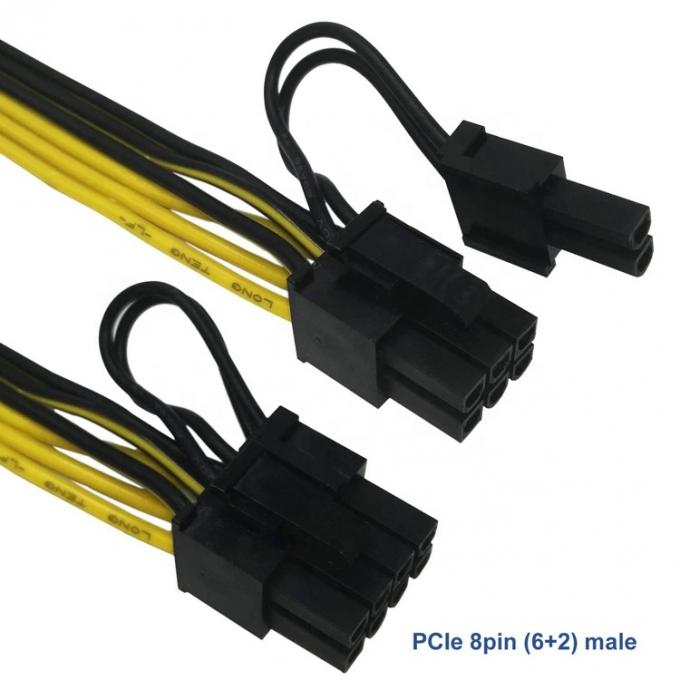 PCIe 8 pin maschio a doppio 8 pin maschio PCI Express Grafica scheda video GPU Splitter Power Adapter Cable 3