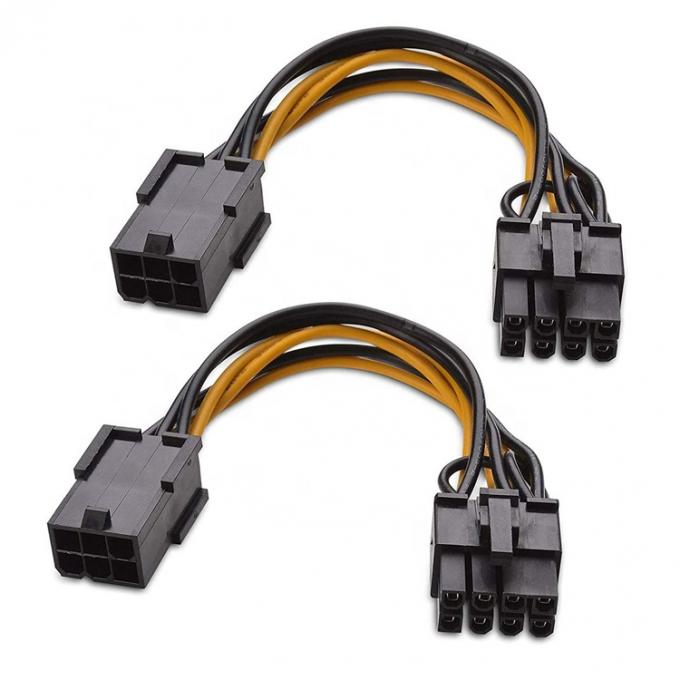 6 pin maschio a 8 pin maschio GPU ATX Video Graphics Card PCIe Express Adapter Cable di estensione di alimentazione per computer 3
