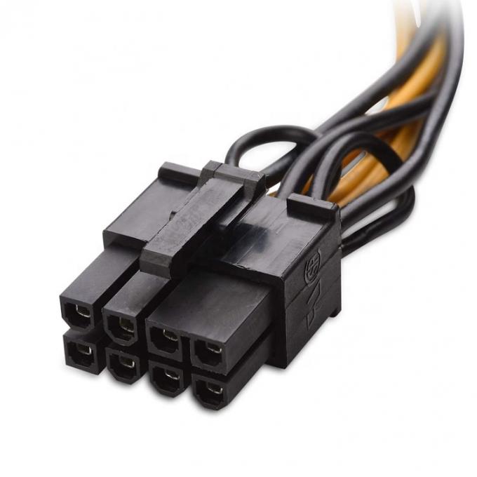 6 pin maschio a 8 pin maschio GPU ATX Video Graphics Card PCIe Express Adapter Cable di estensione di alimentazione per computer 2