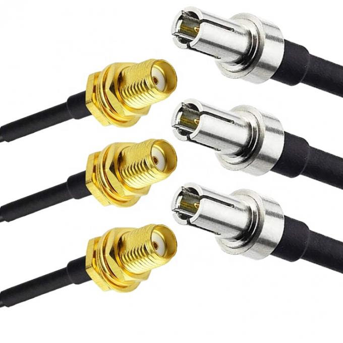 Cable coassiale RF ad adattatore di antenna con connettore femminile da TS9 a SMA 0