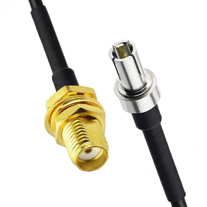 Cable coassiale RF ad adattatore di antenna con connettore femminile da TS9 a SMA 4