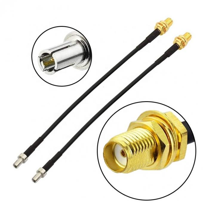 Cable coassiale RF ad adattatore di antenna con connettore femminile da TS9 a SMA 7