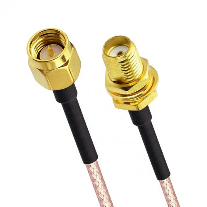 RG 174 SMA Maschio a SMA Femmina Jumper RF Adapter Connector Antenna Cavi coassiali 3