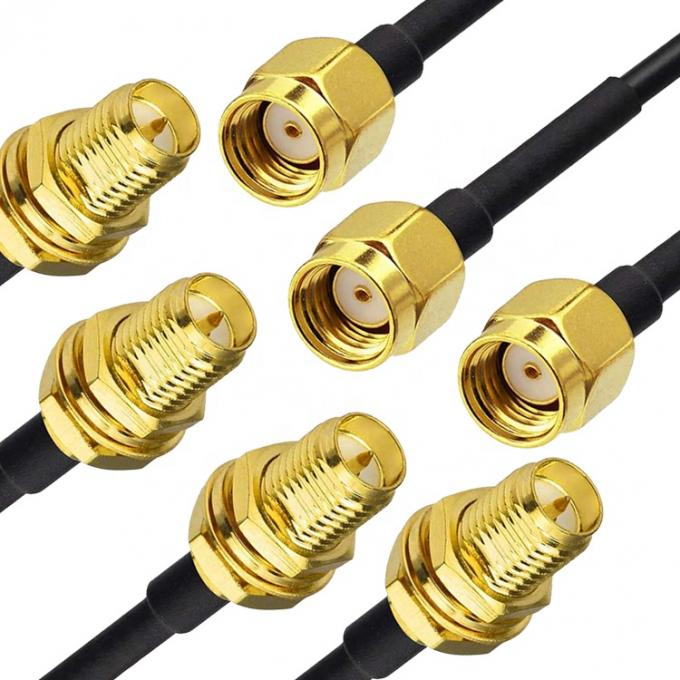 RG 174 SMA Maschio a SMA Femminile Jumper RF Adapter Connector Cavi coassiali 1