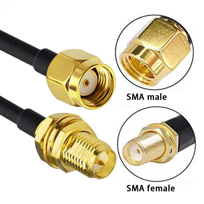 RG 174 SMA Maschio a SMA Femminile Jumper RF Adapter Connector Cavi coassiali 6