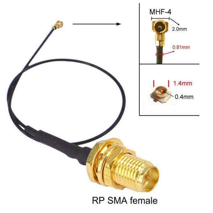 UFL a SMA M.2 NGFF IPX IPEX MHF4 a RP SMA Femminile RF Pigtail WiFi Antenna di estensione cavo 2