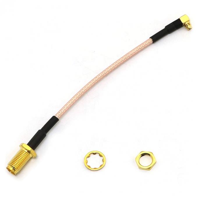 RG316 MMCX angolo maschio a RP SMA femmina antenna cavo coaxiale RF 4