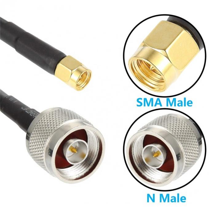 Antenna personalizzata SMA Maschio a N Tipo Pigtail RF Cable di estensione coaxial per GPS Wifi Antenna 2