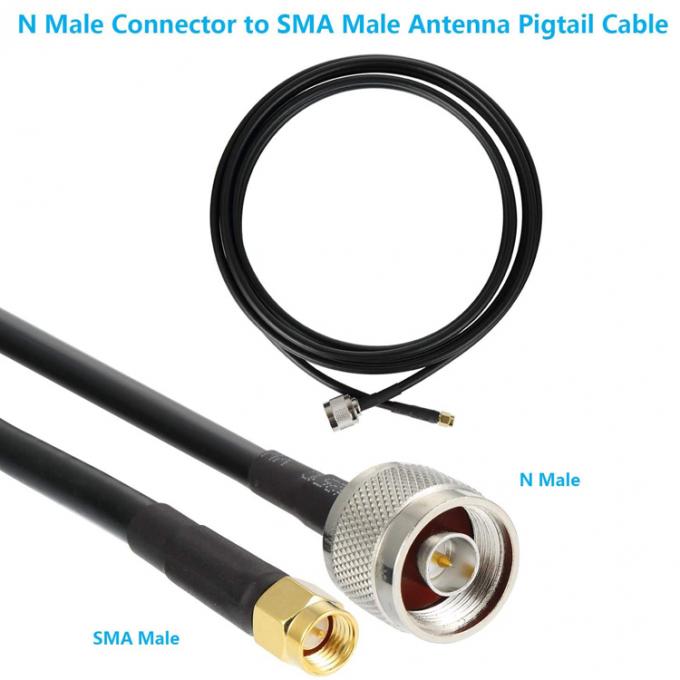 Antenna personalizzata SMA Maschio a N Tipo Pigtail RF Cable di estensione coaxial per GPS Wifi Antenna 4