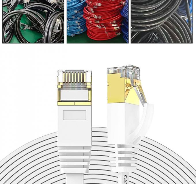 1m 5m 10m UTP FTP Shield Cat5 Cat5e Cat6 Ca6a Cat7 RJ45 Flat Ethernet Patch Network Lan Cable per Router 3