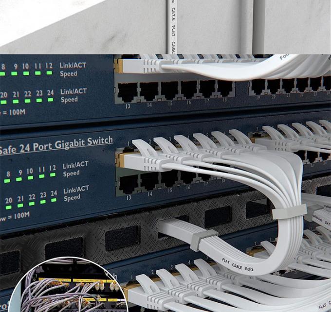 1m 5m 10m UTP FTP Shield Cat5 Cat5e Cat6 Ca6a Cat7 RJ45 Flat Ethernet Patch Network Lan Cable per Router 8