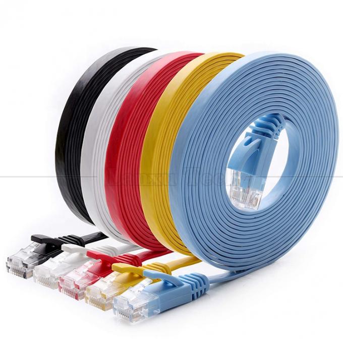 1m 5m 10m UTP FTP Shield Cat5 Cat5e Cat6 Ca6a Cat7 RJ45 Flat Ethernet Patch Network Lan Cable per Router 11