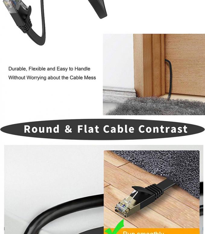 1M 3M 5M UTP FTP STP SFTP Shield Cat5 Cat5e Cat6 Ca6a Cat7 RJ45 Flat Network Lan Ethernet Patch Cable per computer 3