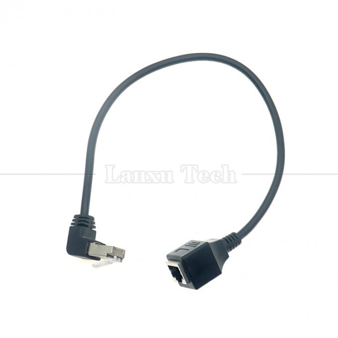 OEM STP UTP 90 gradi angolo destro RJ45 8P8C Maschio a RJ45 Femminile Socket Cat5e Ethernet Cable 5
