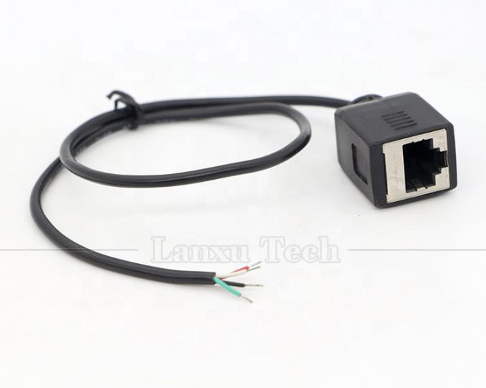 Femminile RJ45 presa per aprire saldatura in scatola 4 fili cavo a coda di porcellana a fine nudo 4