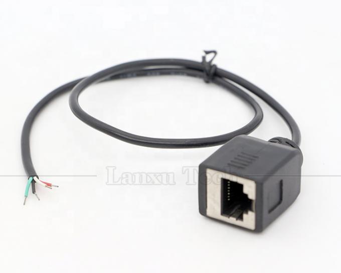 Femminile RJ45 presa per aprire saldatura in scatola 4 fili cavo a coda di porcellana a fine nudo 5