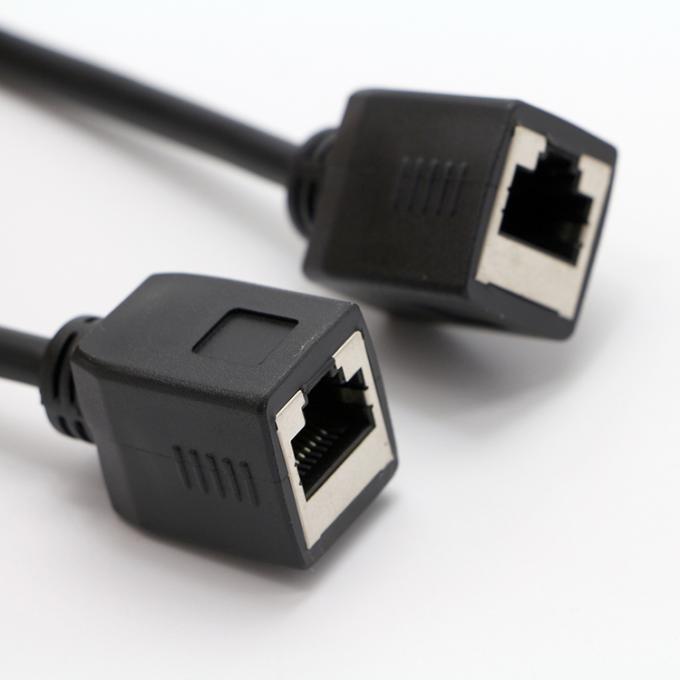 Personalizzazione 1M 2M 8P8C RJ45 Femminile a RJ45 Femminile Socket Lan Network Ethernet Cable 3
