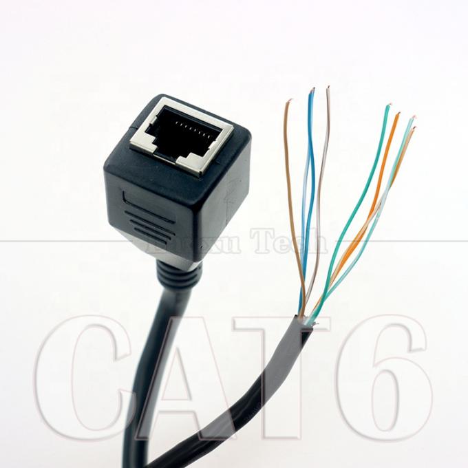 Ethernet di rete di alta qualità Cta6 26AWG RJ45 8p8c presa femminile per aprire fili nudi in scatola cavo termico 0