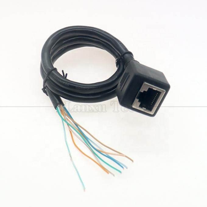 Ethernet di rete di alta qualità Cta6 26AWG RJ45 8p8c presa femminile per aprire fili nudi in scatola cavo termico 1