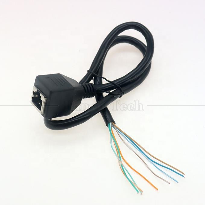 Ethernet di rete di alta qualità Cta6 26AWG RJ45 8p8c presa femminile per aprire fili nudi in scatola cavo termico 4