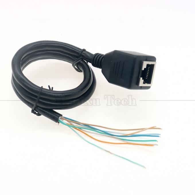 Ethernet di rete di alta qualità Cta6 26AWG RJ45 8p8c presa femminile per aprire fili nudi in scatola cavo termico 5