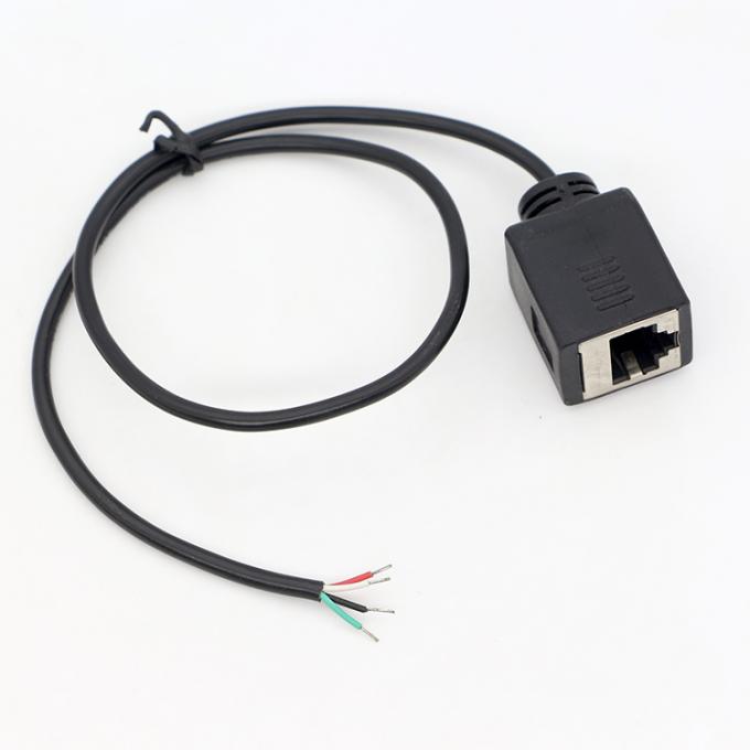 Assemblaggio su misura Femminile RJ45 Socket To Open Saldatura in scatola 4 fili cavo a coda di porcellana 4