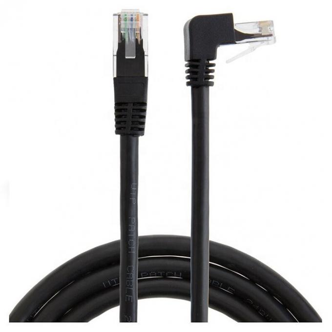 UTP STP 90 gradi angolo destro sinistro Cat5 Cat5e Cat6 Cat7 RJ45 estensione Ethernet LAN Network Cable 0
