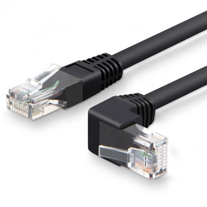 UTP STP 90 gradi angolo destro sinistro Cat5 Cat5e Cat6 Cat7 RJ45 estensione Ethernet LAN Network Cable 2