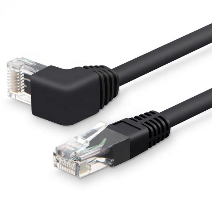 UTP STP 90 gradi angolo destro sinistro Cat5 Cat5e Cat6 Cat7 RJ45 estensione Ethernet LAN Network Cable 3