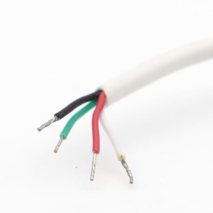 Personalizzazione Femminile Bianca RJ45 presa per aprire Saldatura in scatola 4 fili cavo a coda di porcellana a fine nudo 2