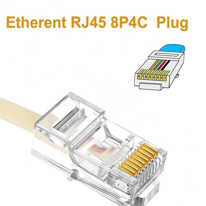 Ethernet RJ45 8P8C Maschio per telefono RJ11 4P4C Femmina Socket ADSL Connector Converter Adapter cavo di estensione 4
