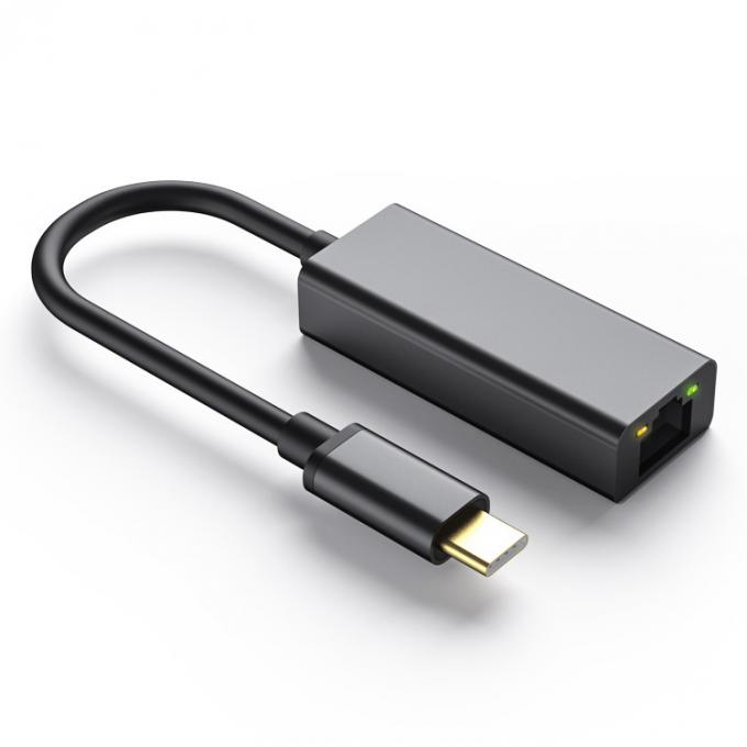 Plug and Play USB 3.0 Tipo C Maschio a Gigabit RJ45 Ethernet Network Lan Adapter per Computer portatili 0