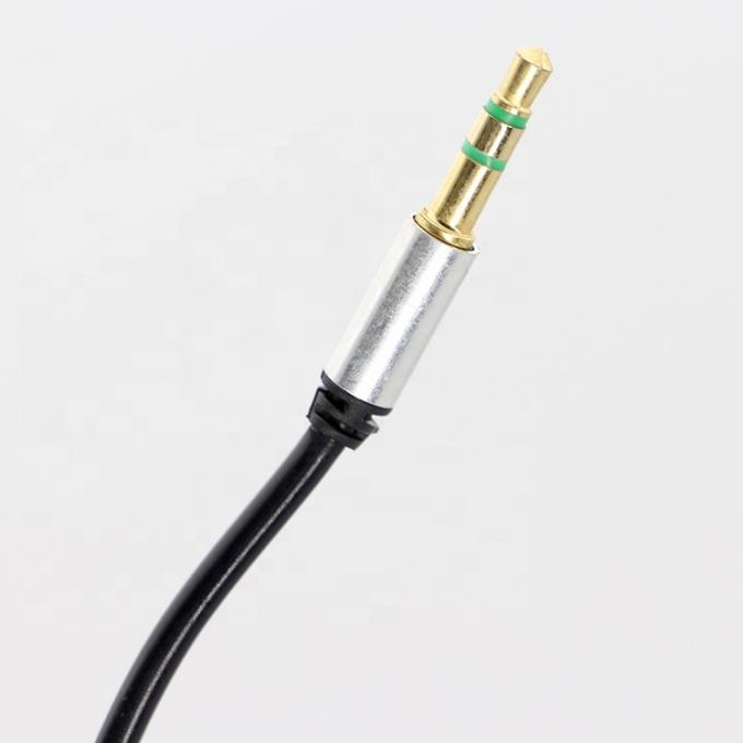 CUSTOM 1M 2M 3M bobina a molla maschio a maschio 3.5mm Jack Stereo Aux Audio Cable 3