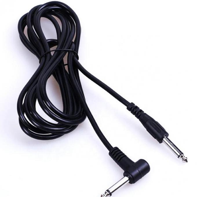 1M 3M 5M Durabile angolo di 90 gradi verso la linea retta 6.35mm 1/4 TS Jack Instrument Patch Guitar Cable 0