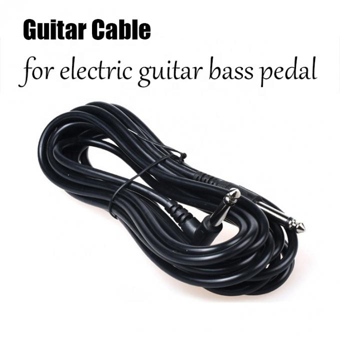 1M 3M 5M Durabile angolo di 90 gradi verso la linea retta 6.35mm 1/4 TS Jack Instrument Patch Guitar Cable 3