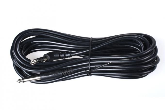 1M 3M 5M Durabile angolo di 90 gradi verso la linea retta 6.35mm 1/4 TS Jack Instrument Patch Guitar Cable 4
