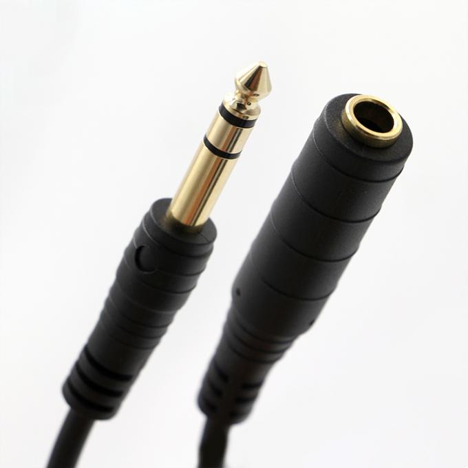 3M Dorato 6.35mm Jack 1/4 pollice TRS Maschio a 1/4 pollice TS Jack Femminile Audio Jack Stereo Cable 0